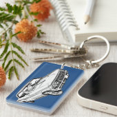 Chevy Chevelle SS 396 Illustration 1966 Sleutelhanger (Voorkant Rechts)