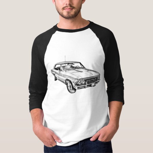 Chevy Chevelle SS 396 Illustration 1966 T-shirt (Voorkant)