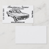 Chevy Chevelle SS 396 Illustration 1966 Visitekaartje (Voorkant / Achterkant)