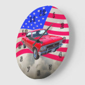 Chevy Chevelle SS 396 met Amerikaanse vlag Grote Klok (Hoek)