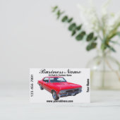 Chevy Chevelle SS 396 Visitekaartje (Staand voorkant)