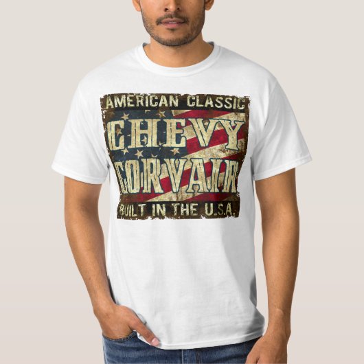 Chevy Corvair - Klassieke auto gebouwd in de VS T-shirt (Voorkant)