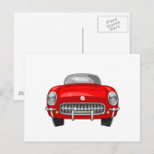 Chevy Corvette 1955 Briefkaart (Voorkant / Achterkant)
