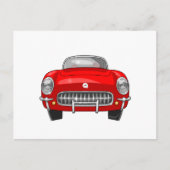 Chevy Corvette 1955 Briefkaart (Voorkant)
