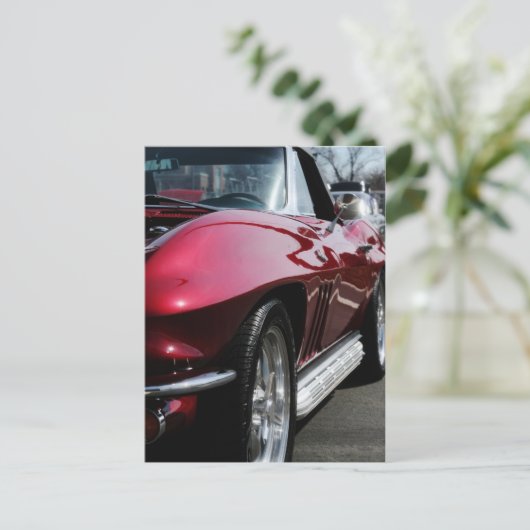 Chevy Corvette 1965 Briefkaart (Staand voorkant)