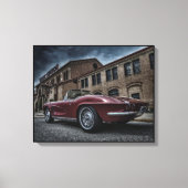  chevy corvette onder luiers canvas afdruk (Voorkant)