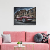  chevy corvette onder luiers canvas afdruk (Insitu (Woonkamer))