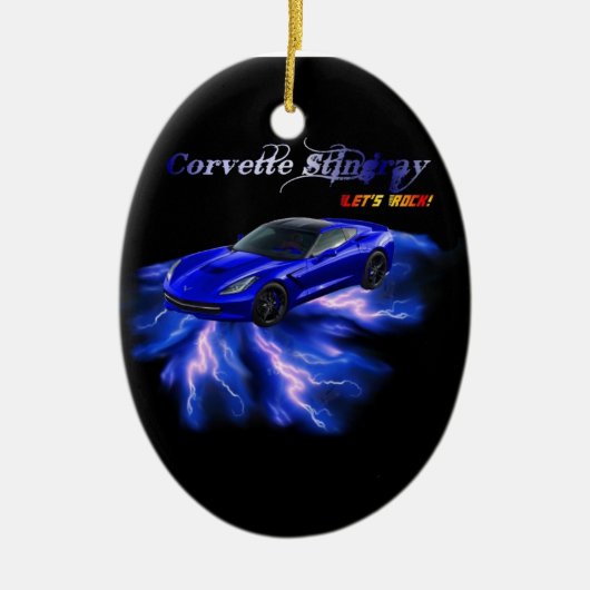 Chevy: Corvette Stingray 2013 Keramisch Ornament (Voorkant)