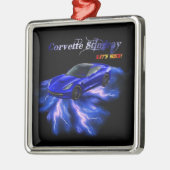 Chevy: Corvette Stingray 2013 Metalen Ornament (Links)