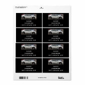 "CHEVY CORVETTE STINGRAY" ADRESETIKETTEN ETIKET (Full Sheet)