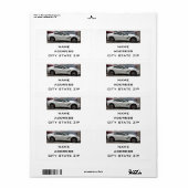 "CHEVY CORVETTE STINGRAY" ADRESETIKETTEN ETIKET (Full Sheet)