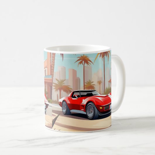 Chevy Corvette Stingray Koffie Mok (Voorkant rechts)
