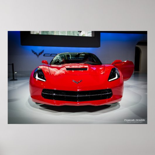 Chevy Corvette Stingray Poster (Voorkant)