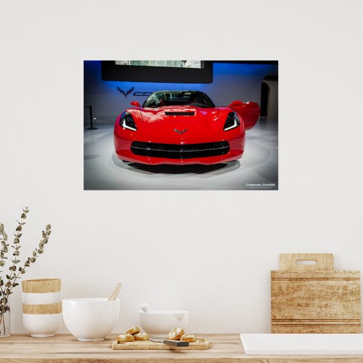 Chevy Corvette Stingray Poster (Keuken)