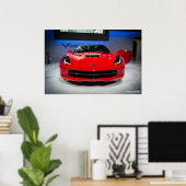 Chevy Corvette Stingray Poster (Thuiskantoor)