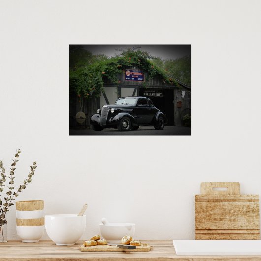Chevy Coupe 1937 Poster (Keuken)