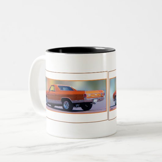 CHEVY EL CAMINO COFFEE CUP TWEEKLEURIGE KOFFIEMOK (Voorkant links)