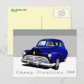 Chevy Fleetline 1948 Briefkaart (Voorkant / Achterkant)