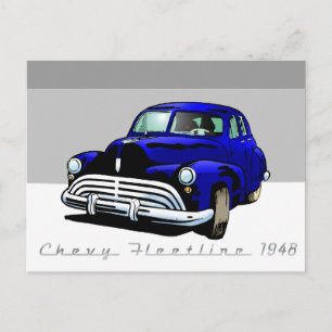 Chevy Fleetline 1948 Briefkaart