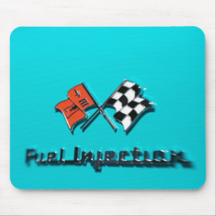 Chevy Fuel Injection Badge Mousepad Muismat