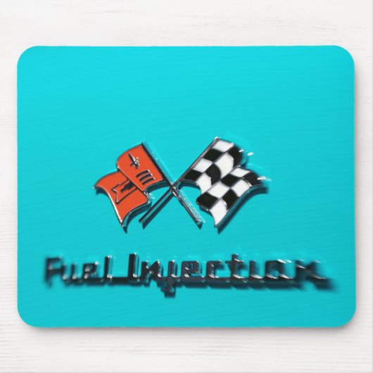 Chevy Fuel Injection Badge Mousepad Muismat (Voorkant)