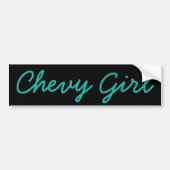 Chevy Girl Bumpersticker (Voorkant)