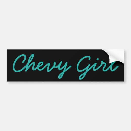 Chevy Girl Bumpersticker (Voorkant)