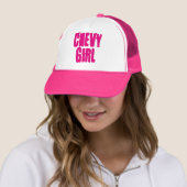 Chevy Girl Trucker Hat Trucker Pet (In situ)
