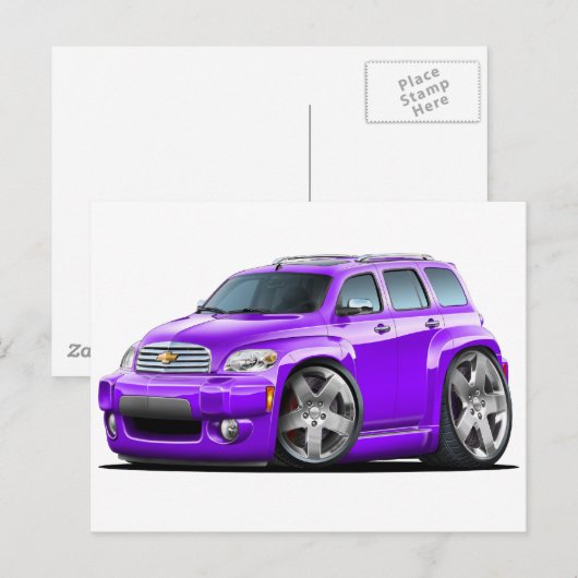 Chevy HHR Paarse Truck Briefkaart (Voorkant / Achterkant)