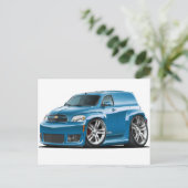 Chevy HHR SS Blauwgroen Panel Truck Briefkaart (Staand voorkant)