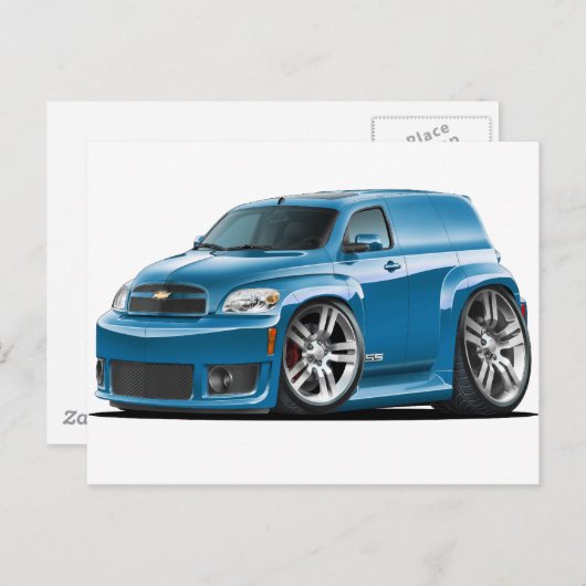 Chevy HHR SS Blauwgroen Panel Truck Briefkaart (Voorkant / Achterkant)
