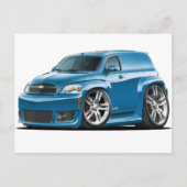 Chevy HHR SS Blauwgroen Panel Truck Briefkaart (Voorkant)