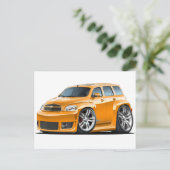 Chevy HHR SS Oranje Truck Briefkaart (Staand voorkant)
