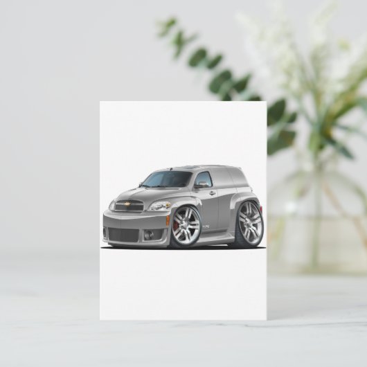 Chevy HHR SS Silver Panel Truck Briefkaart (Staand voorkant)