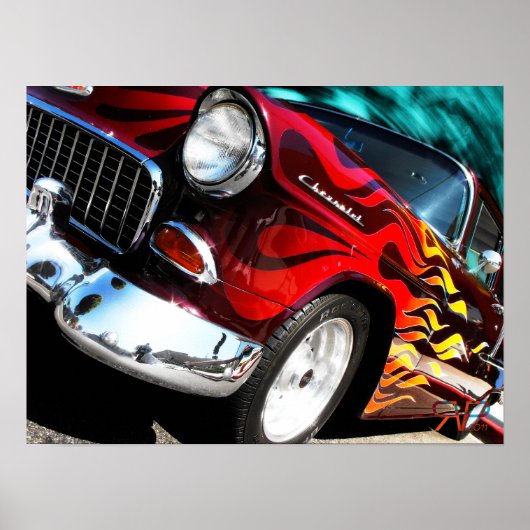 Chevy Hot Rod 1955 Poster (Voorkant)