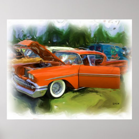 Chevy Impala 1958 Poster (Voorkant)