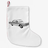 Chevy Impala-bubbeltop 1961 Kleine Kerstsok (Voorkant)