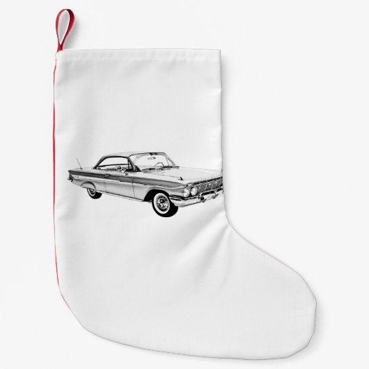 Chevy Impala-bubbeltop 1961 Kleine Kerstsok (Voorkant)