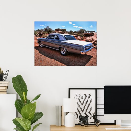 Chevy Impala Classic American Muscar Poster (Thuiskantoor)