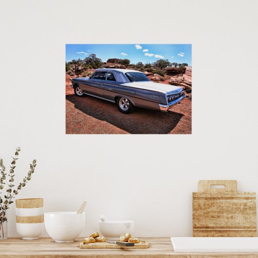 Chevy Impala Classic American Muscar Poster (Keuken)