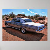Chevy Impala Classic American Muscar Poster (Voorkant)