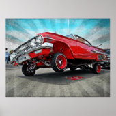 Chevy Impala Lowrider Poster 1960 (Voorkant)