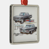 Chevy Impala Sportan 1960 Metalen Ornament (Rechts)