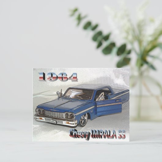 Chevy IMPALA SS Briefkaart 1964 (Staand voorkant)