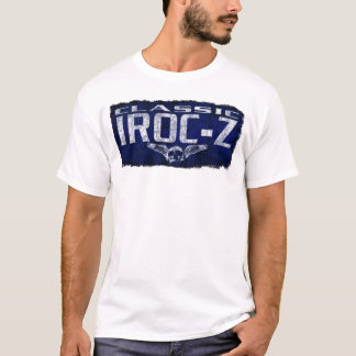 Chevy IROC Z Camaro Blue Classic Winged Skull Erod T-shirt