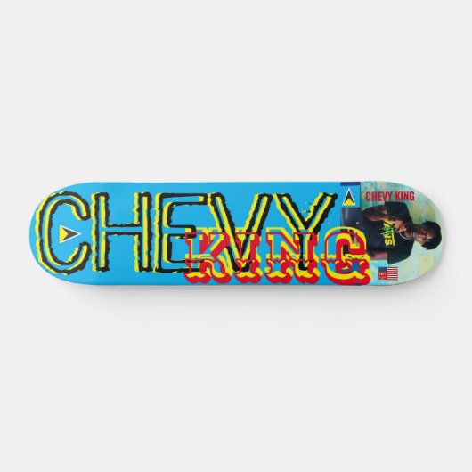 CHEVY KING 2023 NEW/SIGNED7 3/4-inch skateboard De (Horizontaal)