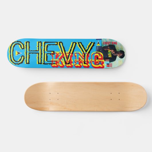 CHEVY KING 2023 NEW/SIGNED7 3/4-inch skateboard De (Horizontaal)