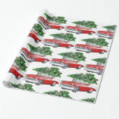  Chevy met kerstboom Cadeaupapier (Uitgerold)