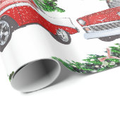 Chevy met kerstboom Cadeaupapier (Rol Hoek)