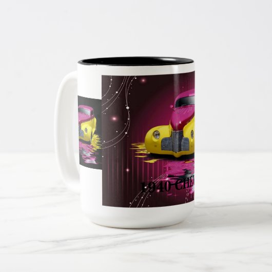 CHEVY-MOK 1940 TWEEKLEURIGE KOFFIEMOK (Voorkant links)